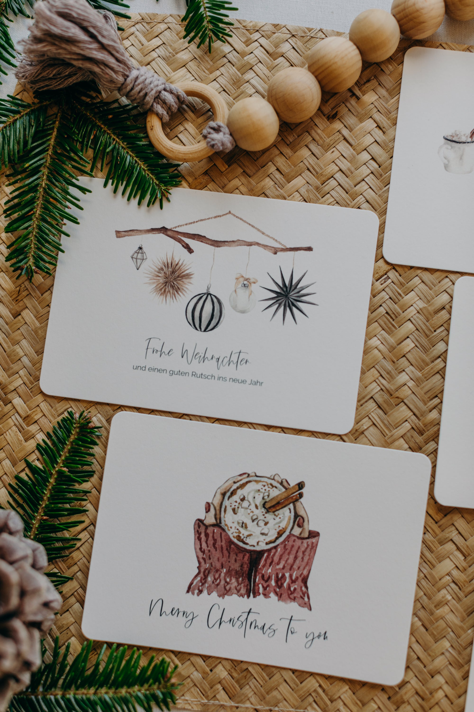 Postkarten Set 6: Weihnachtspostkarten Set (5 Stück)
