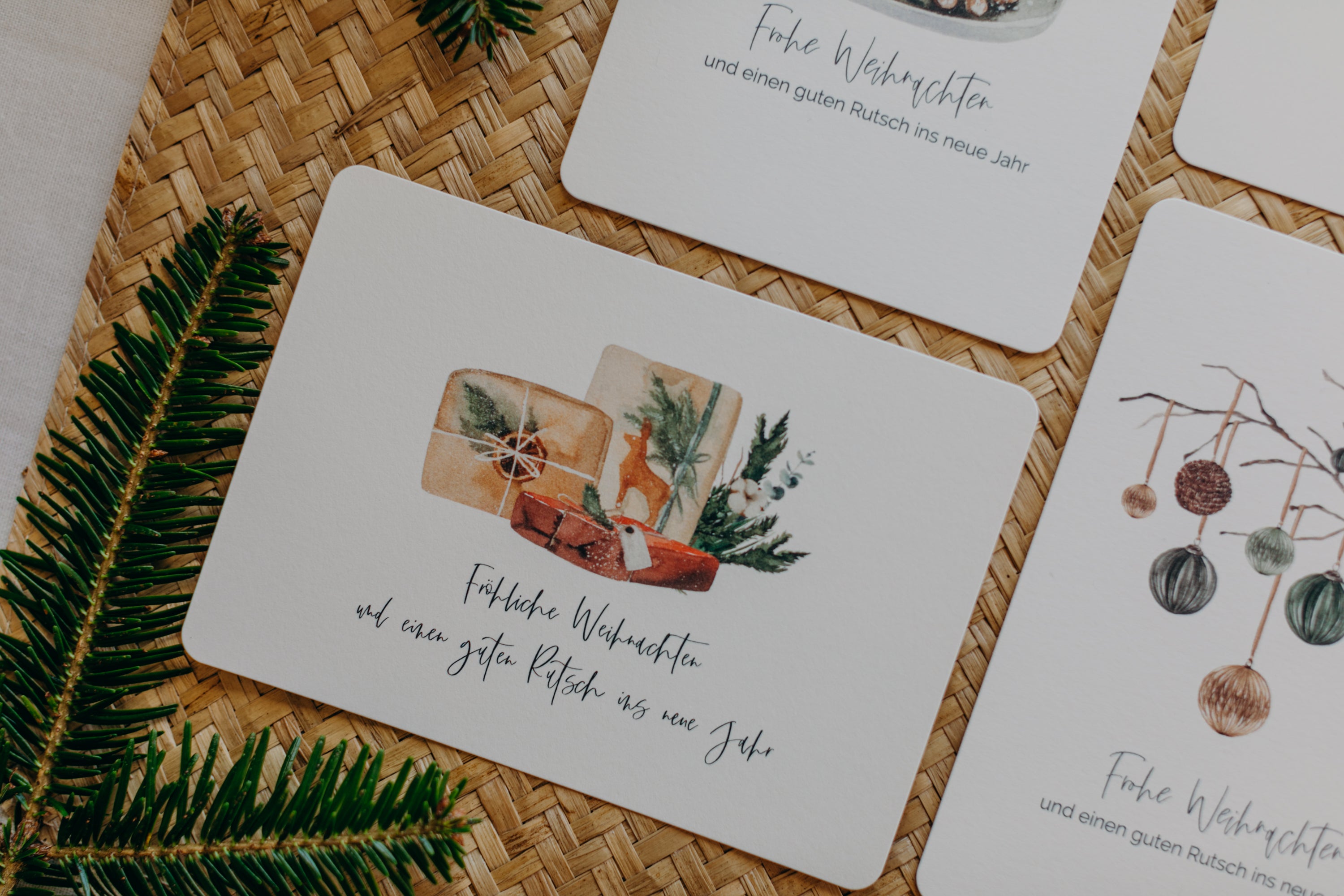 Postkarten Set 8: Weihnachtspostkarten Set (5 Stück)