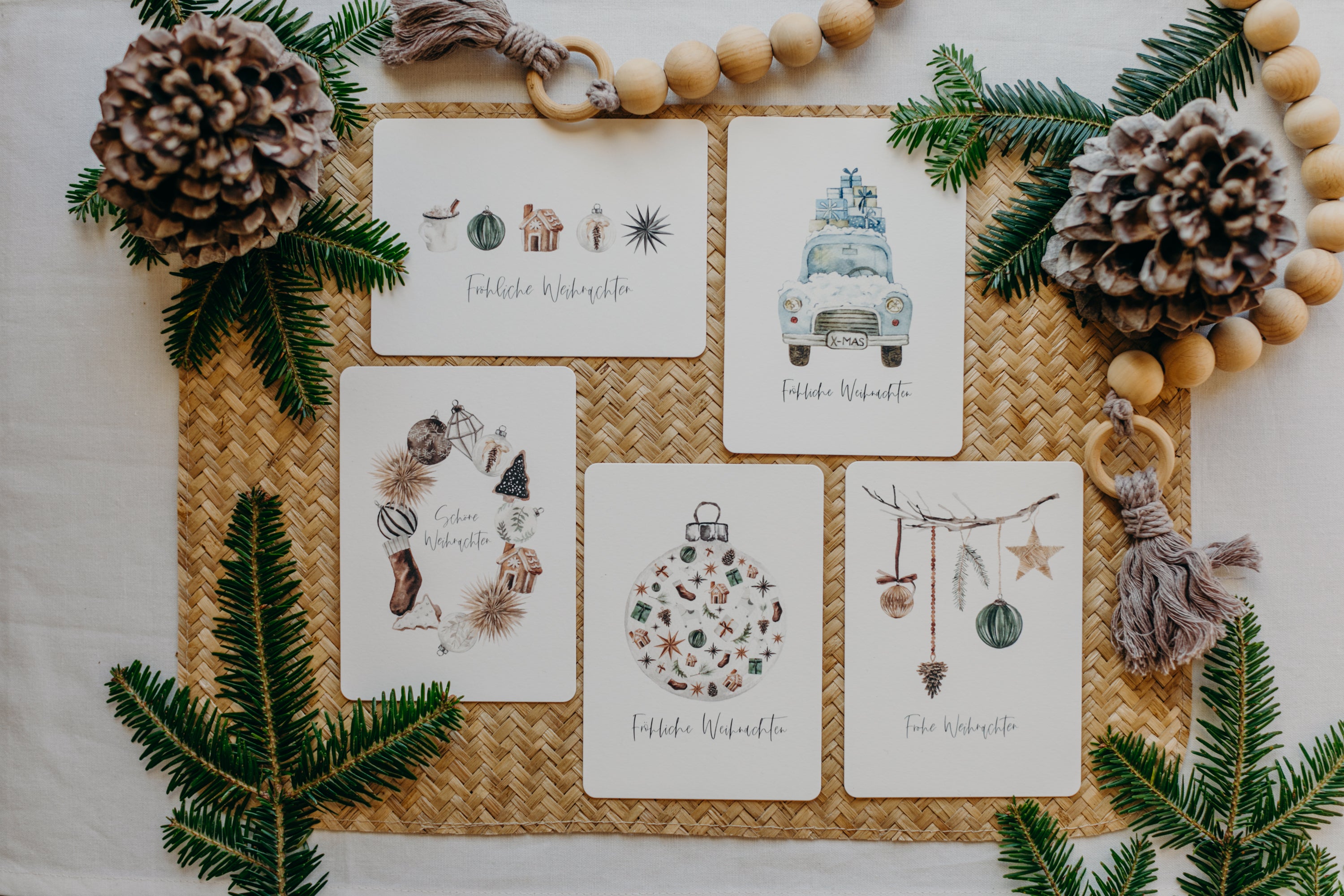 Postcard Set 9: Christmas Postcard Set (5 pieces)