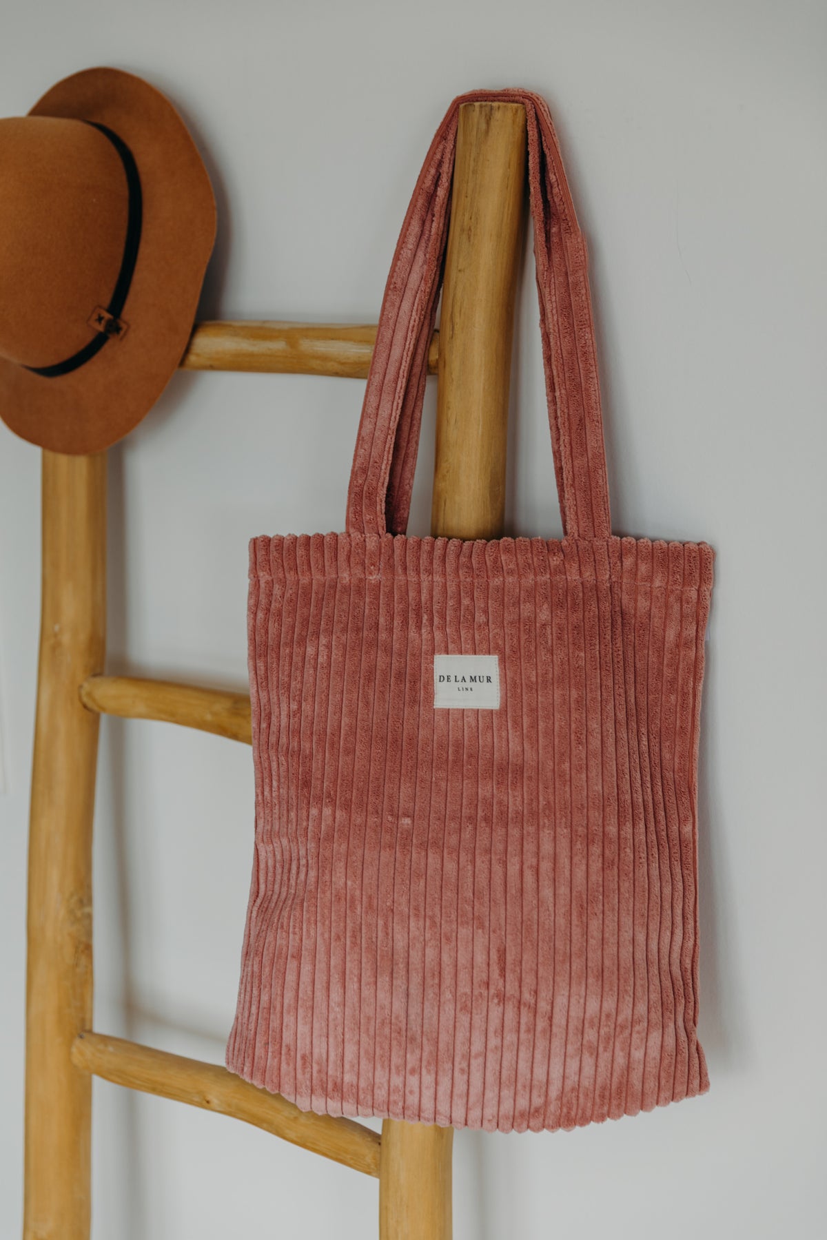 Altrosa Cord Tasche CRÊPE mit Reißverschluss