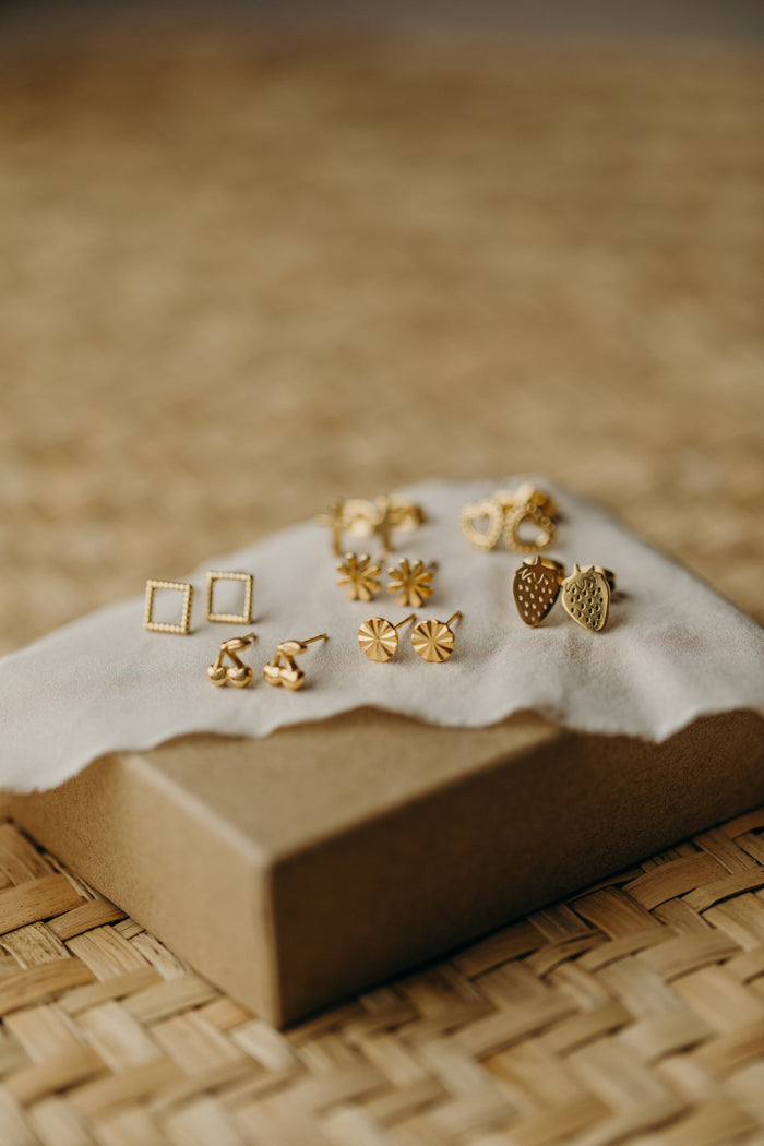 Kleine Ohrstecker aus Edelstahl in neuen Motiven