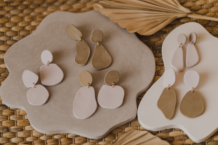 große Statement Ohrringe aus Polymer Ton