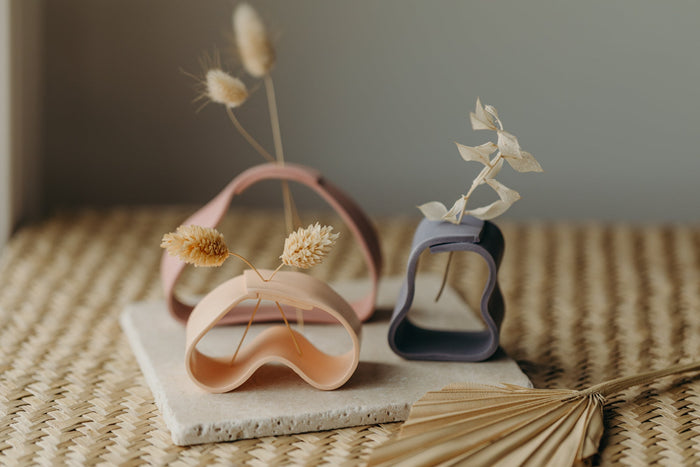 Handgemachte Vase aus Polymer Ton