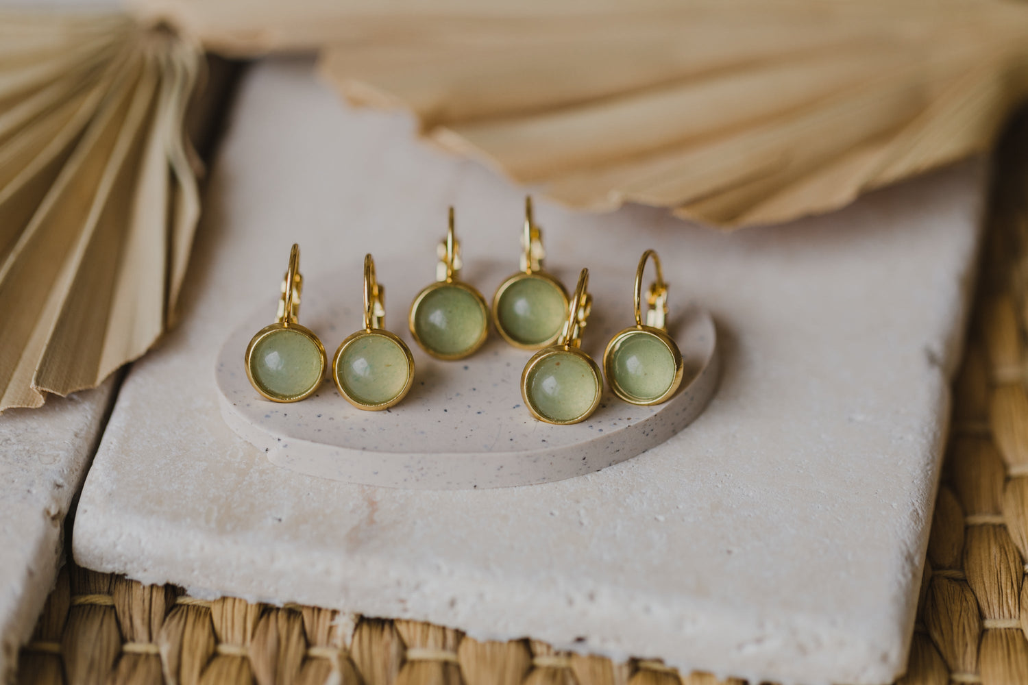 Aventurin Edelsteinohrringe