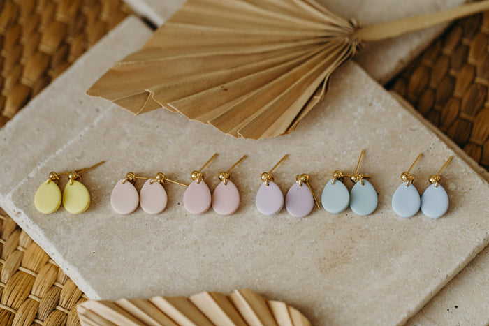 Pastell Ohrringe aus Polymer Ton für deinen Frühlingslook