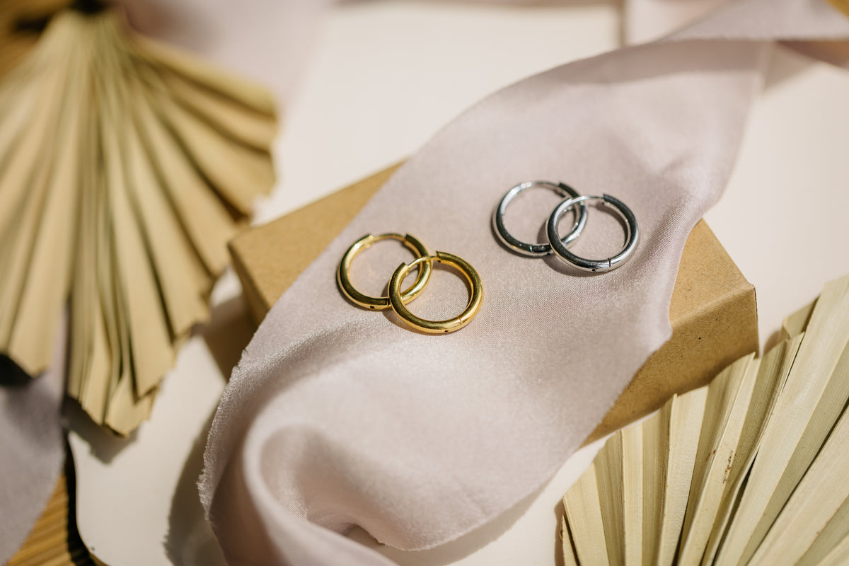 Creolen aus Edelstahl in gold und silber