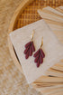 AVI - Polymer Ton Ohrringe in Merlot