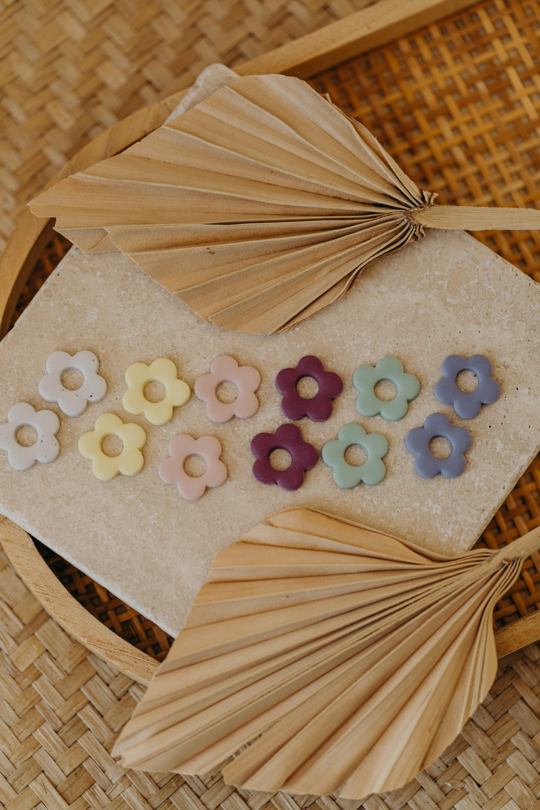 Mix&amp;Match Creolen - Anhänger Daisy in Pastellfarben