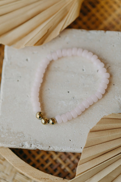 colorful glass bead bracelet