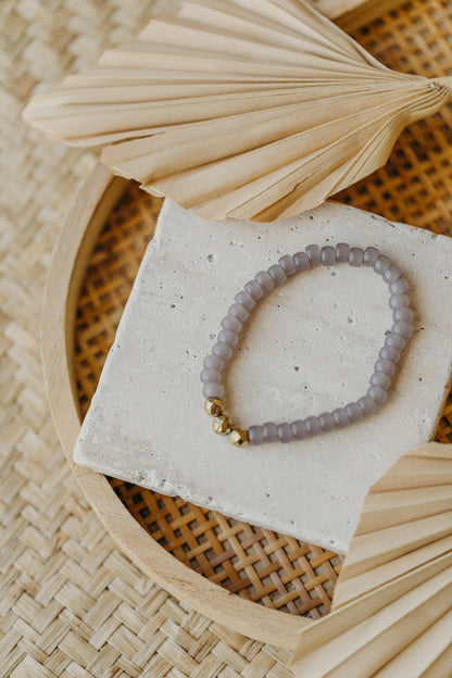 colorful glass bead bracelet
