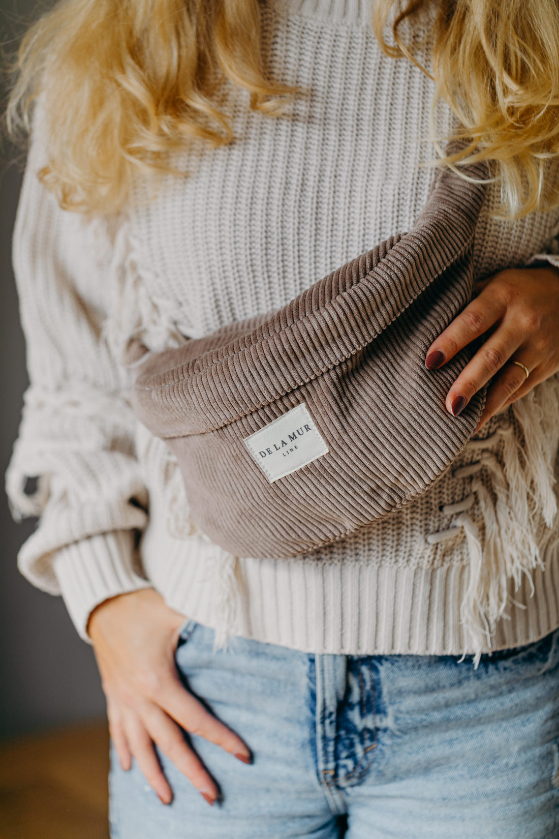 Braune Cord Bauchtasche TOAST von de la Mur  