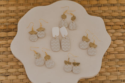 MARJA - small drop earrings gold