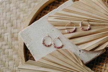 MENORCA - filigrane Creolen mit bunten Perlen