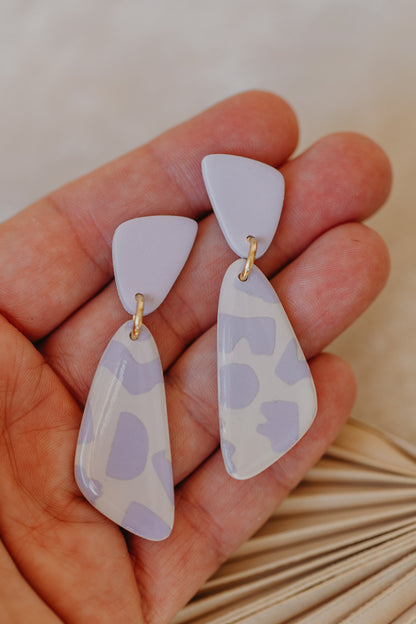 YUNA - small round earrings made of polymer clay in bright colors