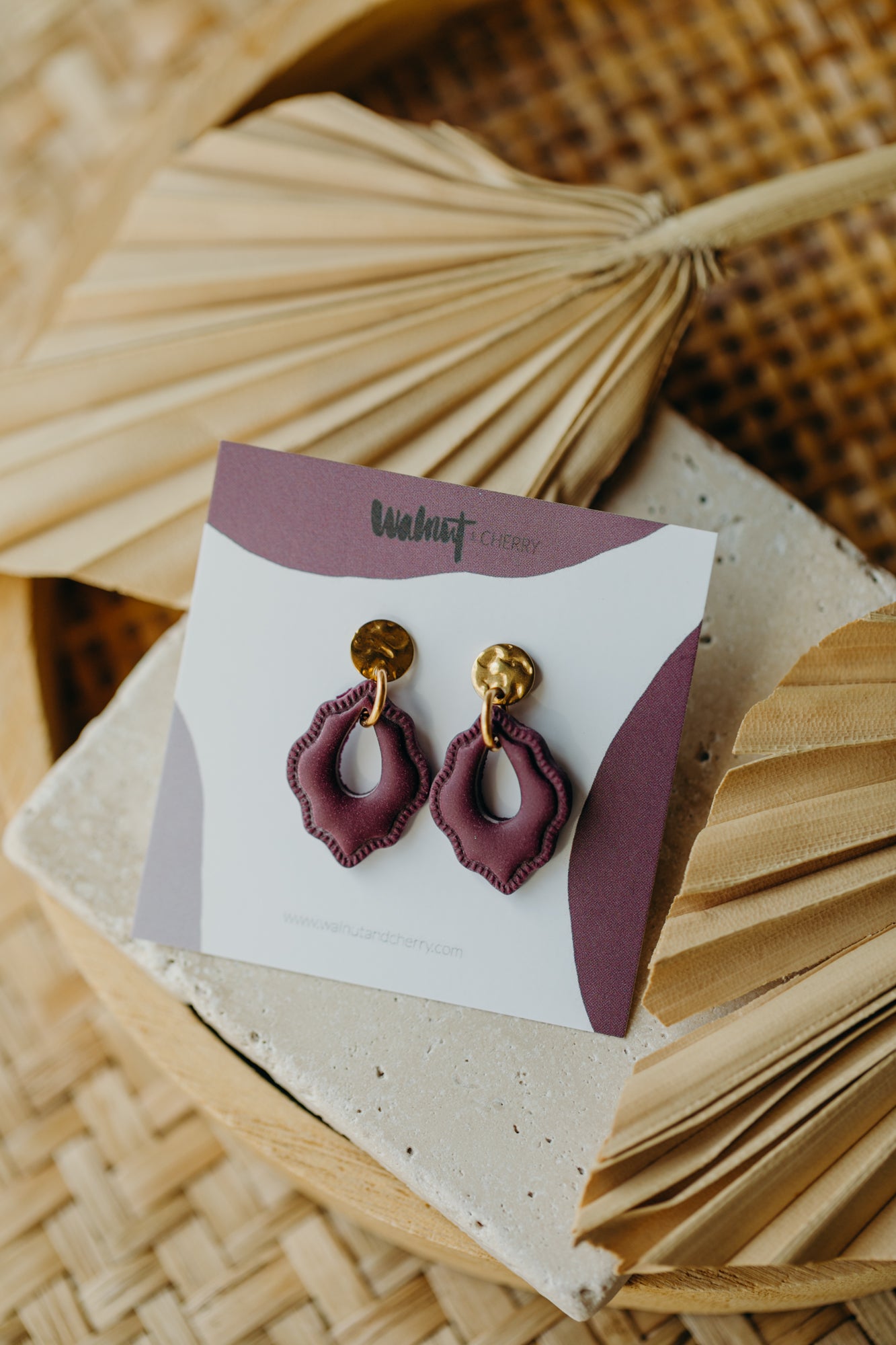 ELSI - Charlston Ohrringe in Merlot