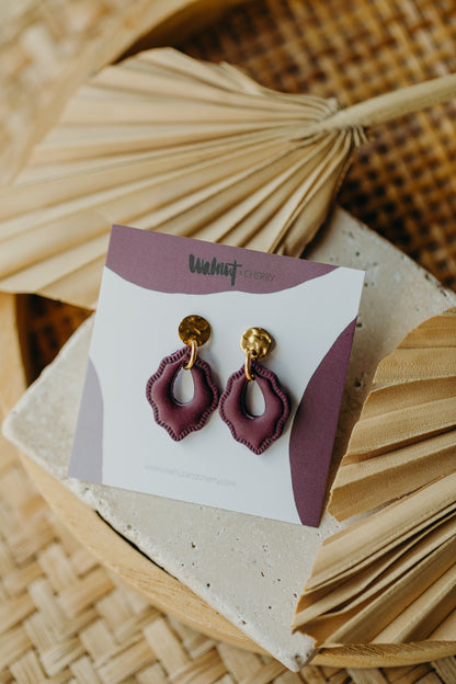 ELSI - Charlston Ohrringe in Merlot
