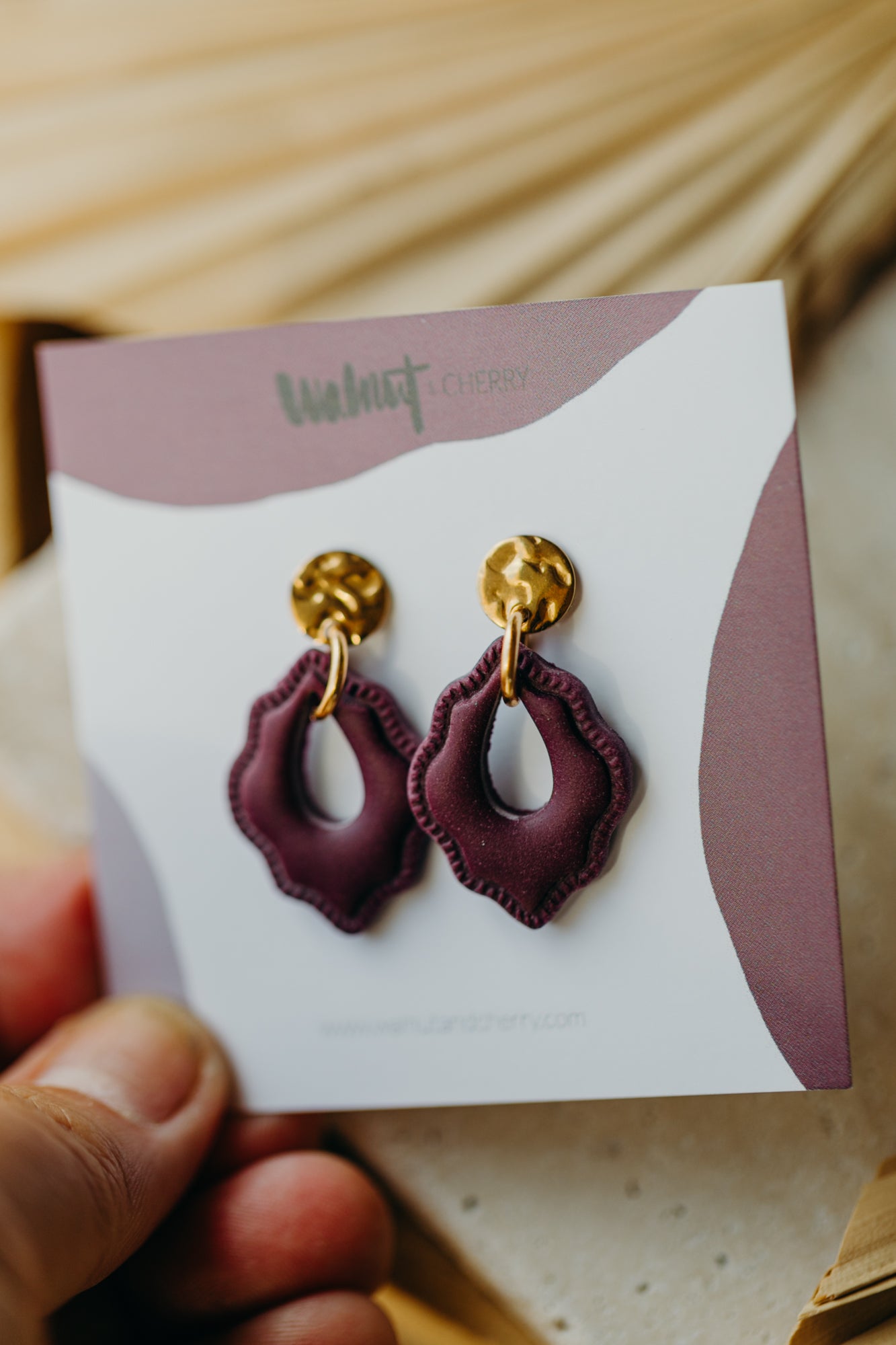 ELSI - Charlston Ohrringe in Merlot