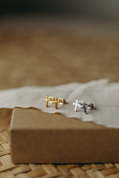 dotted circle earrings