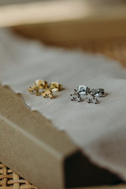 Ohrstecker 3 Sterne klein