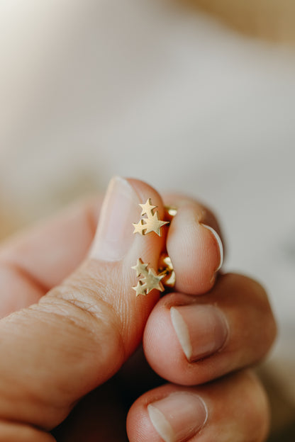 Ohrstecker 3 Sterne klein