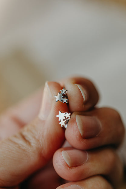 Ohrstecker 3 Sterne klein