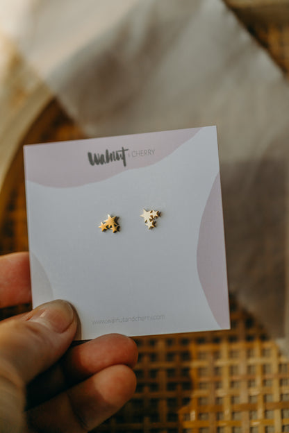 Ohrstecker 3 Sterne klein