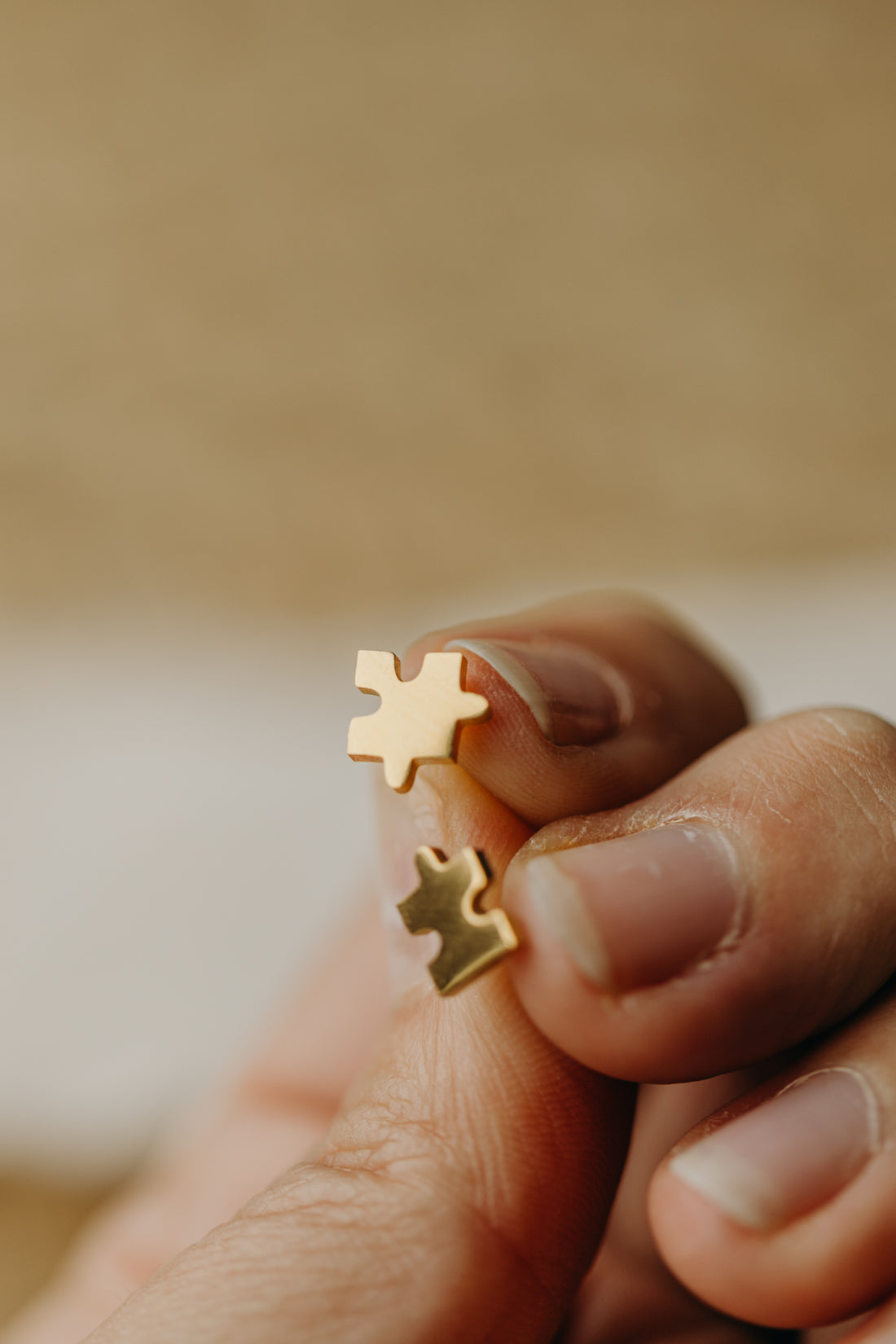 Ohrstecker kleine Puzzle Stücke