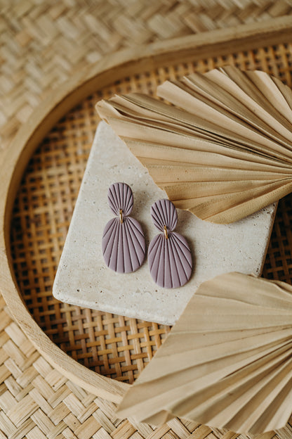 Polymer Clay Earring in Eucalyptus Green