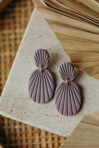 Polymer Clay Earring in Eucalyptus Green