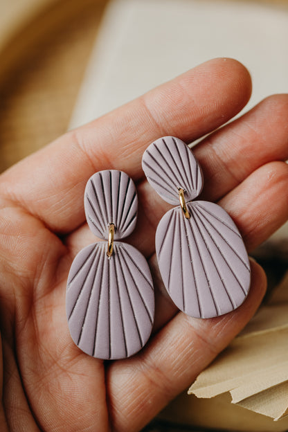 Polymer Clay Earring in Eucalyptus Green