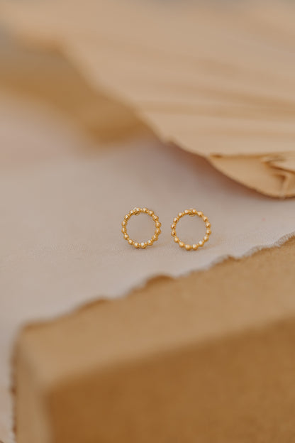 dotted circle earrings
