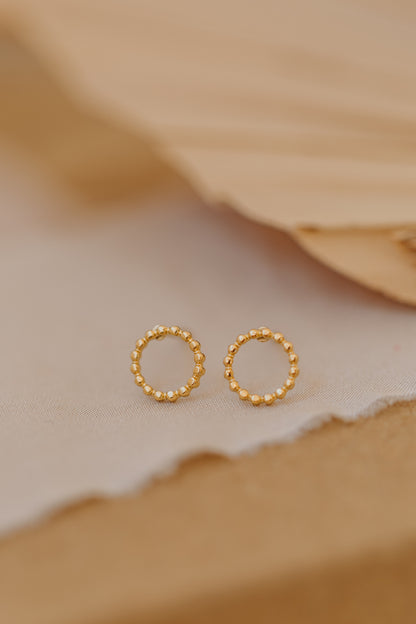 dotted circle earrings