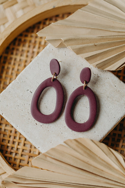 Polymer Clay Earring in Eucalyptus Green