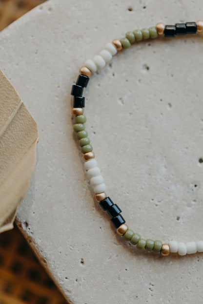 KORSIKA - buntes Glasperlenarmband 004