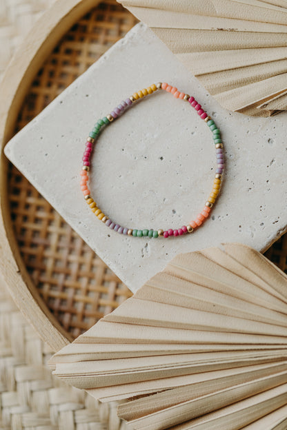 MARRAKESCH - buntes Glasperlenarmband 004