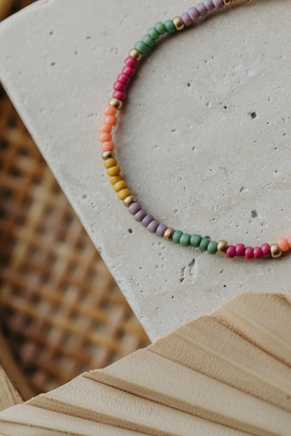 MARRAKESCH - buntes Glasperlenarmband 004