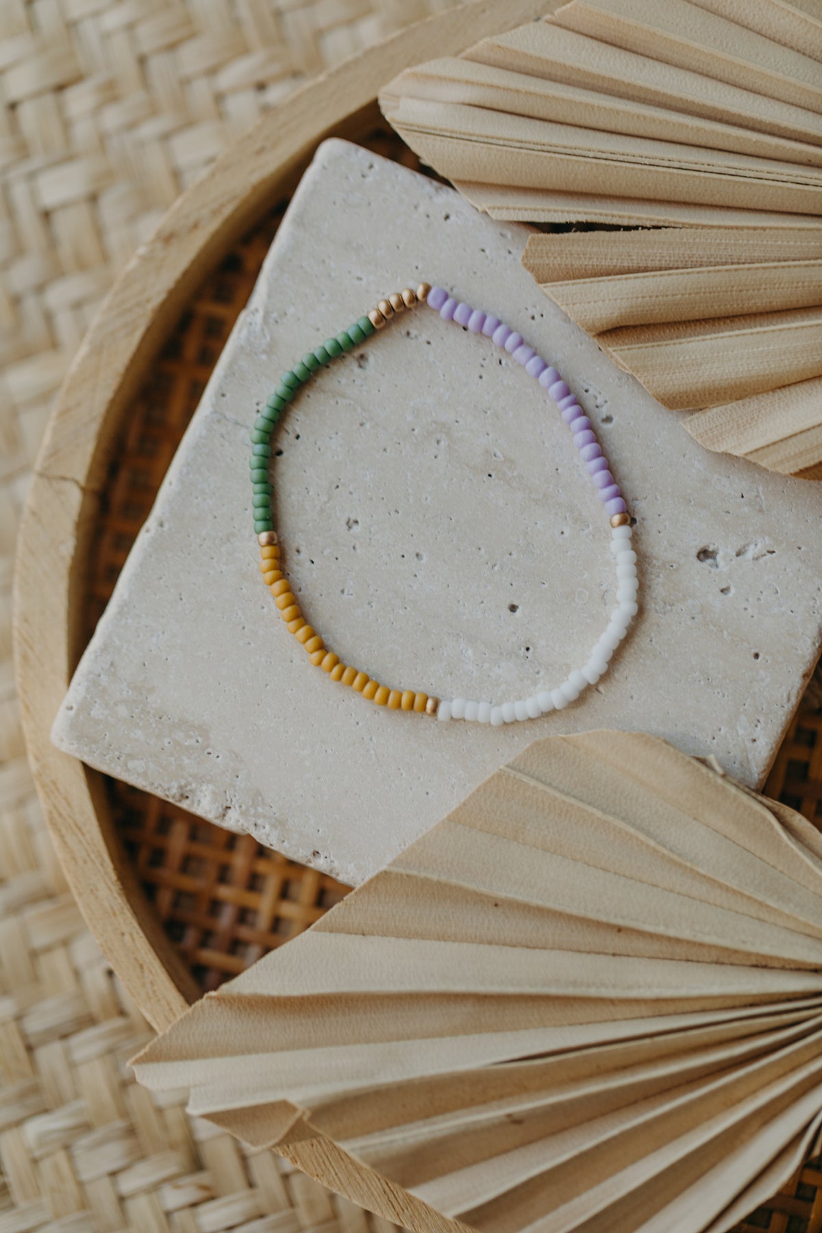 PROVENCE - buntes Glasperlenarmband 004