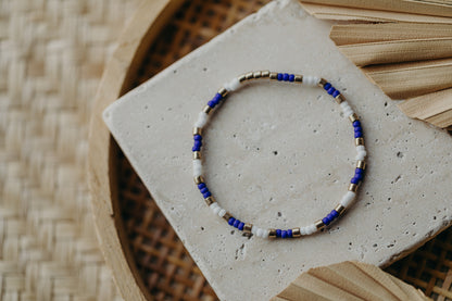 SANTORINI - buntes Glasperlenarmband 002