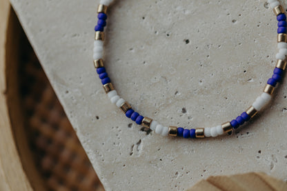 SANTORINI - buntes Glasperlenarmband 002