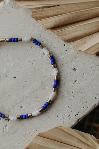 SANTORINI - buntes Glasperlenarmband 002