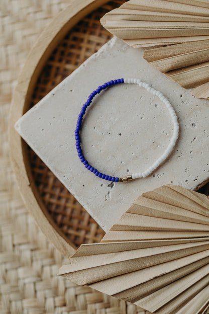 SANTORINI - buntes Glasperlenarmband 003