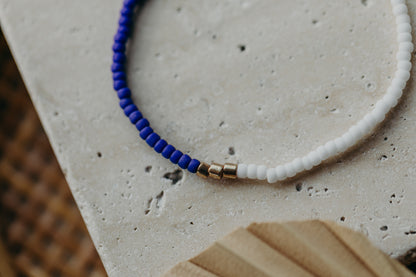 SANTORINI - buntes Glasperlenarmband 003