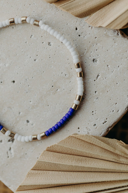 SANTORINI - buntes Glasperlenarmband 004