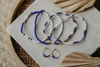 SANTORINI - buntes Glasperlenarmband 003