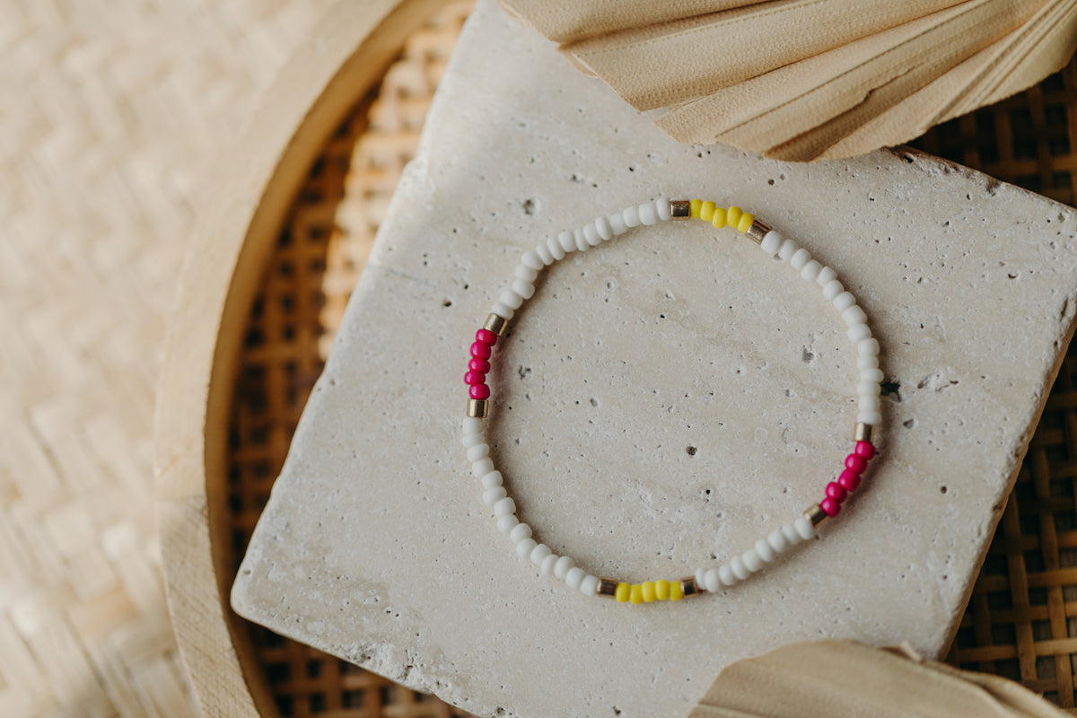 SANSIBAR - buntes Glasperlenarmband 002