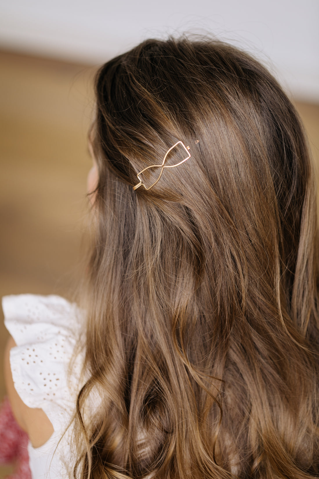 Hair clip flower, bow, infinity sign