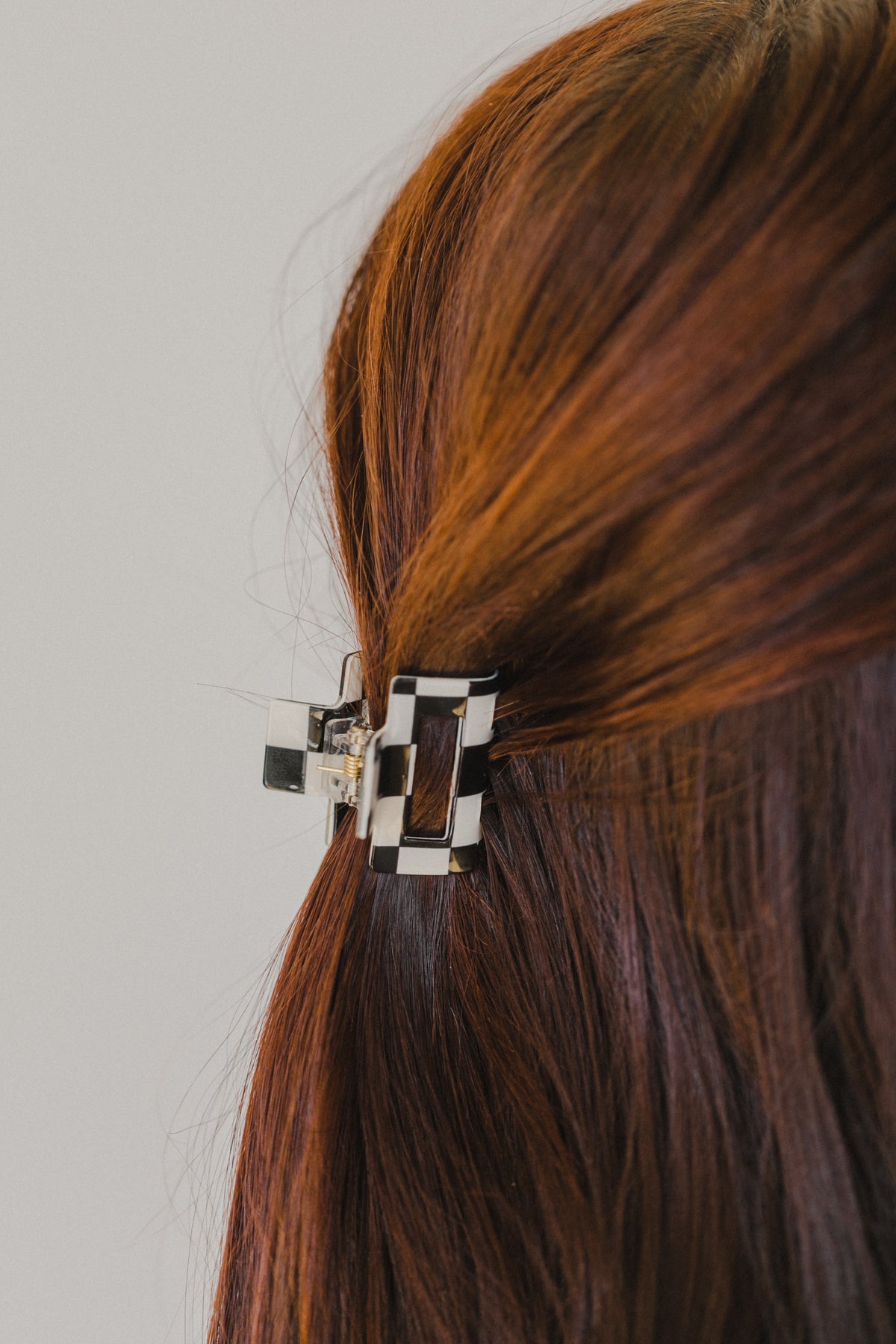kleine Checkerboard Haarspange