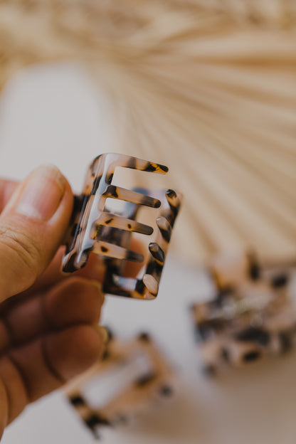 kleine gemusterte Haarspange