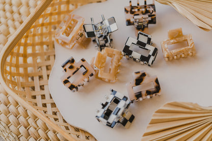 kleine gemusterte Haarspange