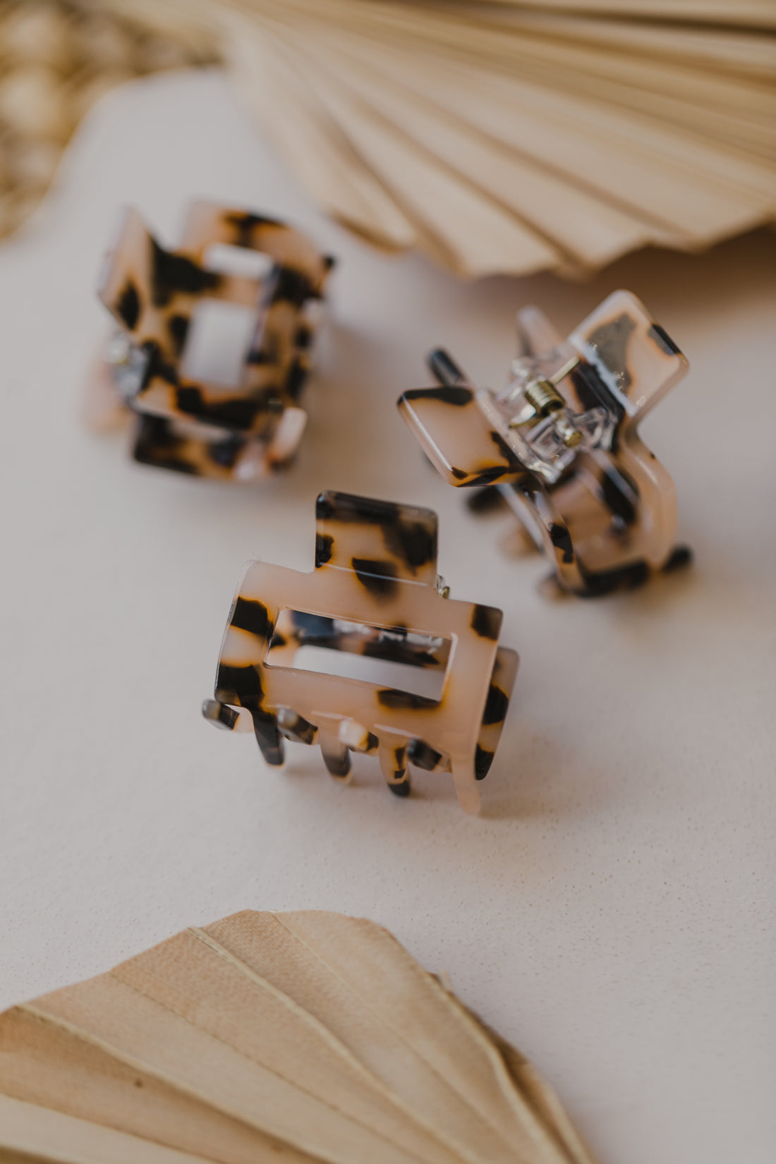 kleine gemusterte Haarspange